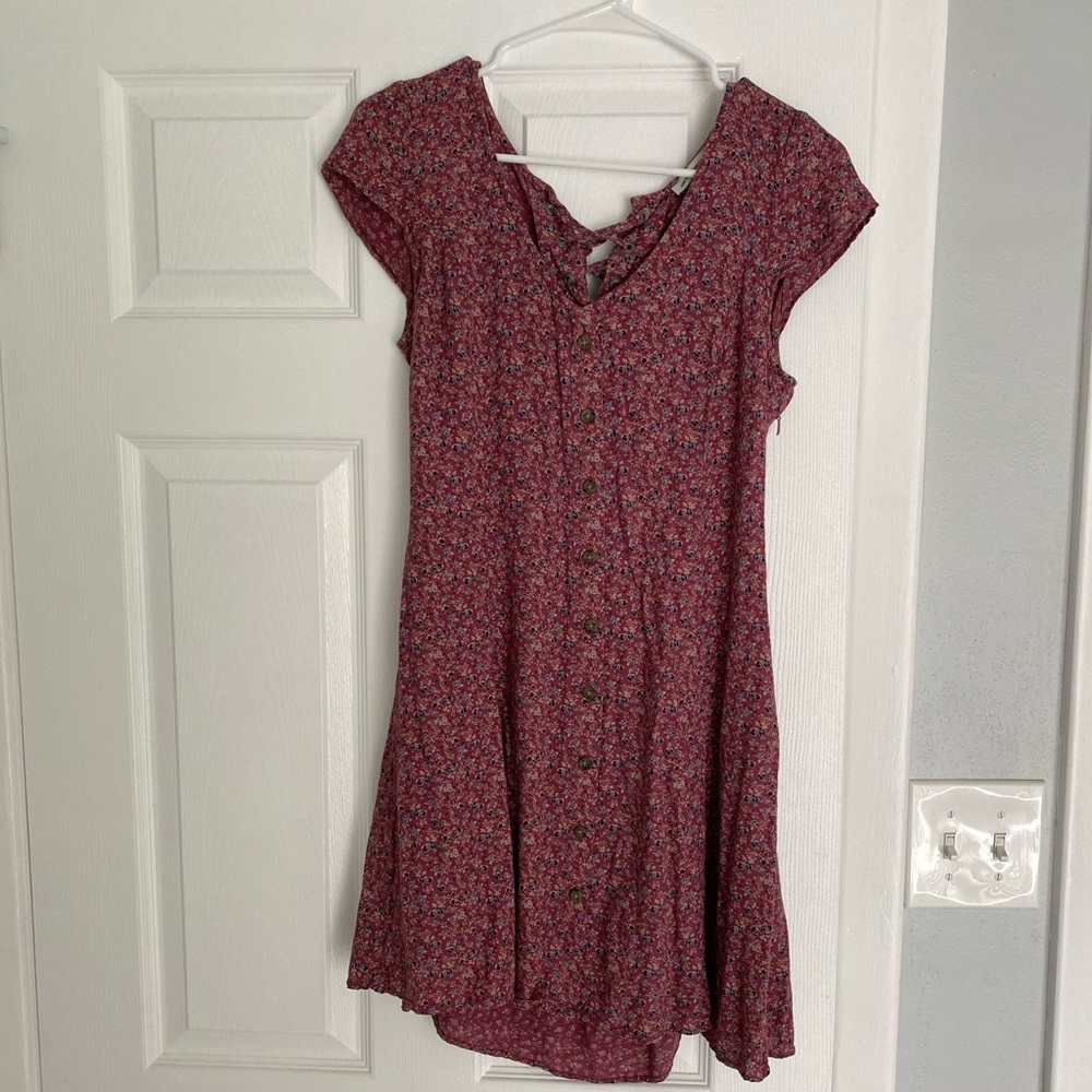 Pink flower dress